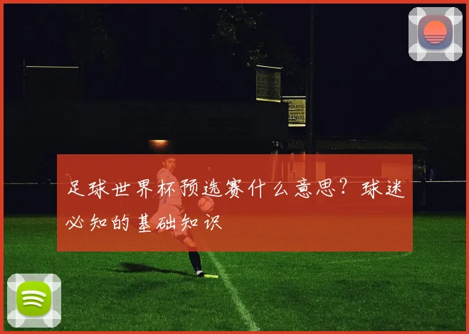 足球世界杯预选赛什么意思？球迷必知的基础知识
